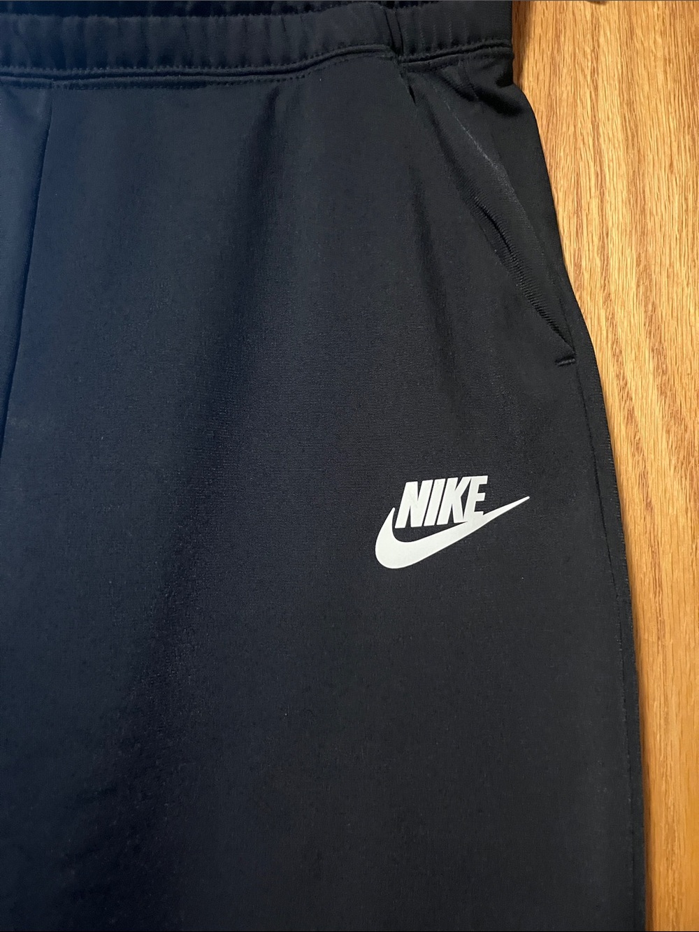 Nike Black Relaxed Track Pants - Picture 3 of 11